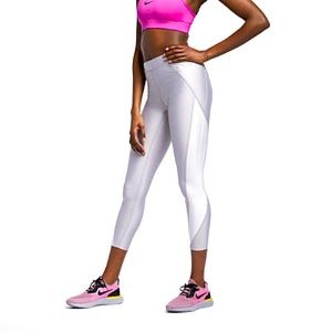 Nike metallic silver running tights